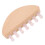 Half Moon Shape Wood Pink Stone Hair Comb 7 Teeth 10