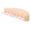 Half Moon Shape Wood Pink Stone Hair Comb 7 Teeth 5