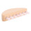 Half Moon Shape Wood Pink Stone Hair Comb 7 Teeth 15