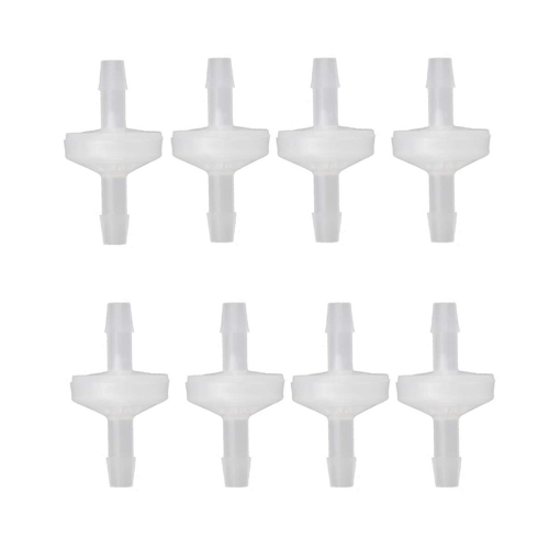 8 st 1/4-tums backventil 6 mm PVDF envägsventil Inline-backventil