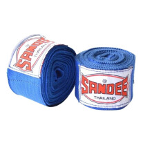 (Blue) Sandee Muay Thai Childrens Boxing Hand Wraps 2.5M