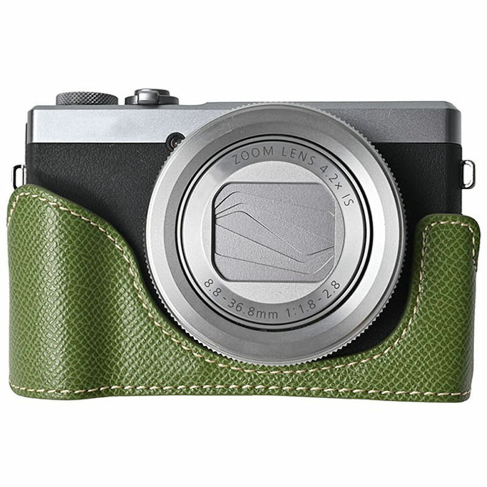 (Green) For Canon PowerShot G7 X Mark III / G7 X Mark II Camera Case PU Leather Protective Cover-image-OPC-PJZ7NJH-NEW