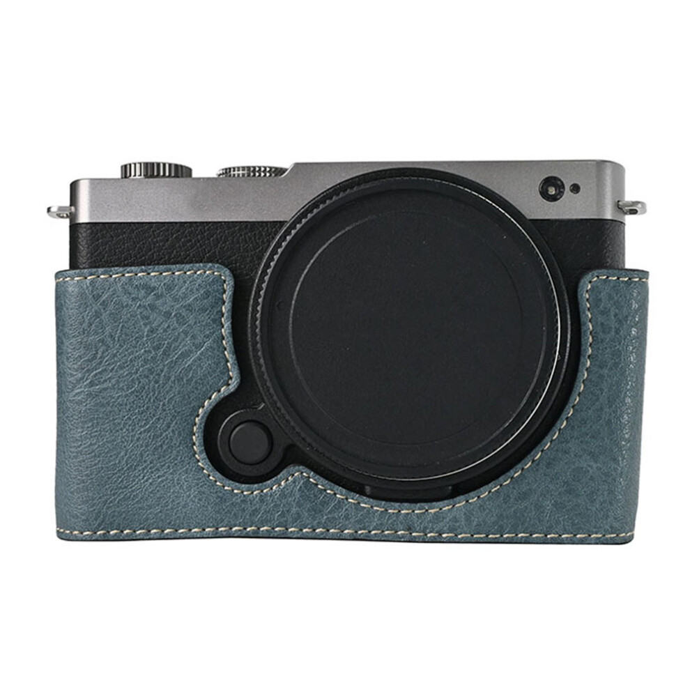 (Blue) For Panasonic Lumix S9 Camera Case Large Cutout Litchi Texture PU Leather Protective Cover-image-OPC-PJZ7NVY-NEW