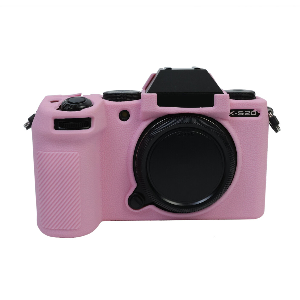 (Pink) For Fuji X-S20 Soft Silicone Protective Case Camera Shockproof Cover Pink 6914282319856