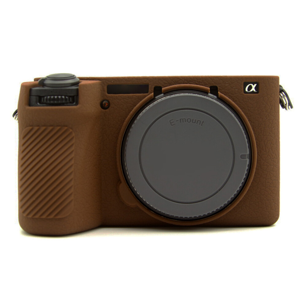 (Coffee) For Sony A6700 Textured Case Anti-Scratch Silicone Cover Camera Sleeve-image-OPC-PJZ7PX8-NEW