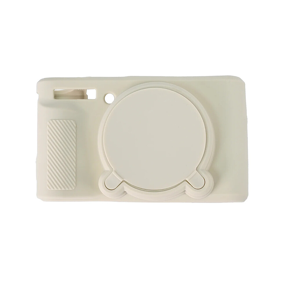 (Beige) For Canon SX740 / SX730 Soft Silicone Protective Case Anti-drop Camera Cover