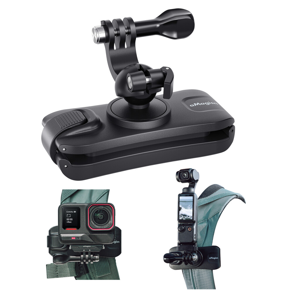 Backpack Shoulder Strap Clip Mount For Action Camera Rotatable Bracket 6914288706292