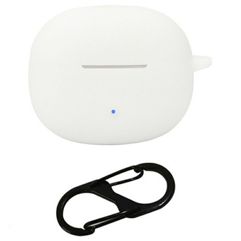 (White) For Edifier R1 Silicone Case Cover With Anti Lost Buckle Clip-On Bluetooth-Compatible Earphones Protective Sleeve White 6914289440140