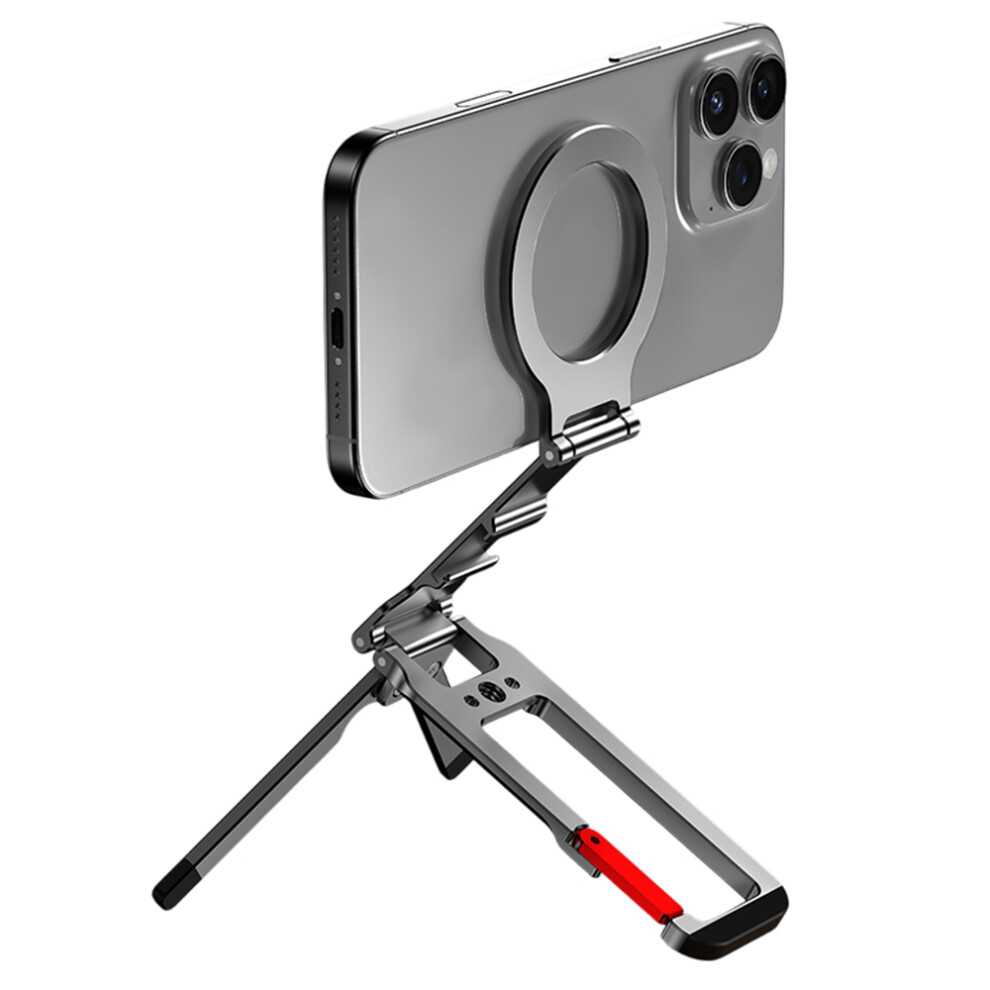 Compatible With Magsafe Phone Tripod Stand Carabiner Clip Aluminum Alloy Adjustable Stand 6914282260202