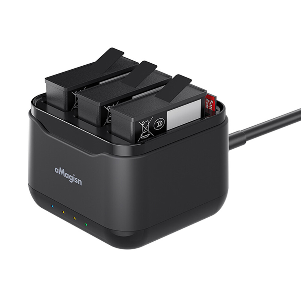For Dji Osmo Action 5 Pro Battery Charging Dock Triple Charger Camera Accessories 6914281189177