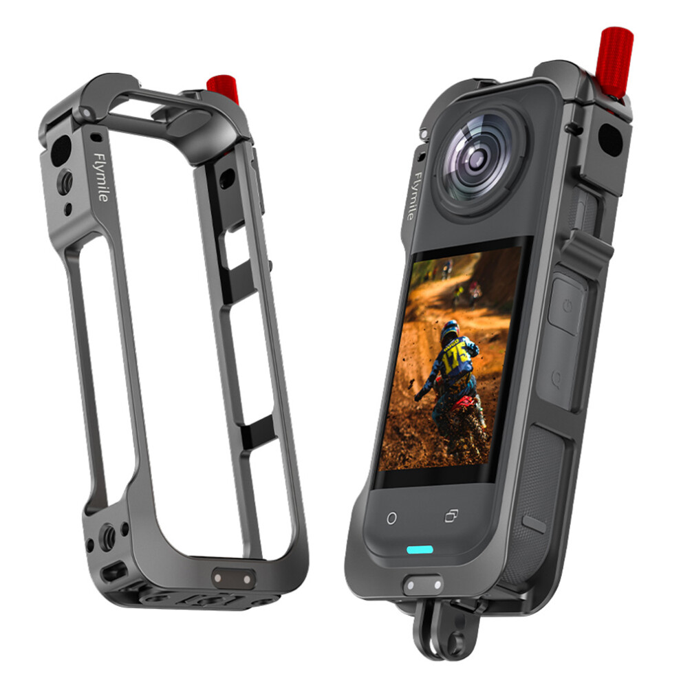 For Insta360 X5 Multifunctional Expansion Protection Cage Metal Frame With Cold Shoe Port 6914280430607