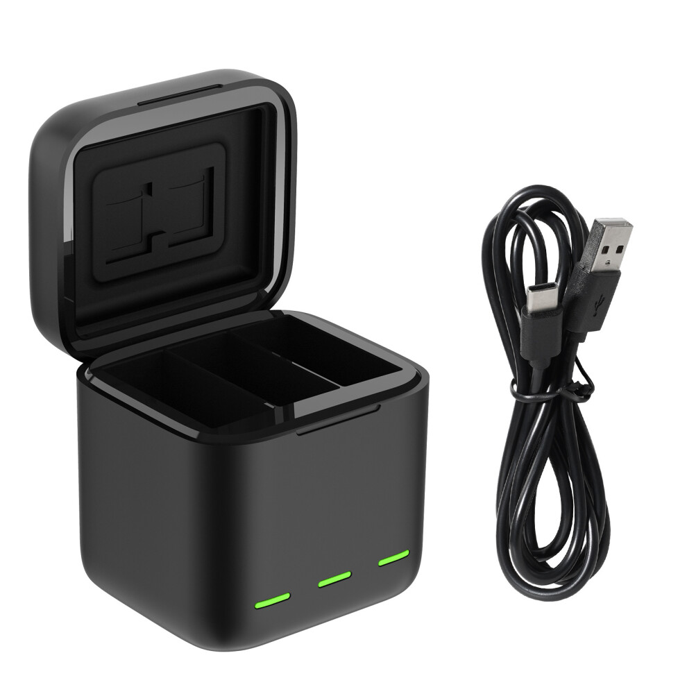 S0-Bcg-10-Tgp For Gopro Hero 13 3-Slot Battery Charging Box Memory Card Storage Case 6914288195829