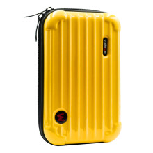 (Yellow) For Insta360 X5 / X4 Camera Small Carrying Case PC + Nylon Storage Box Shoulder Bag