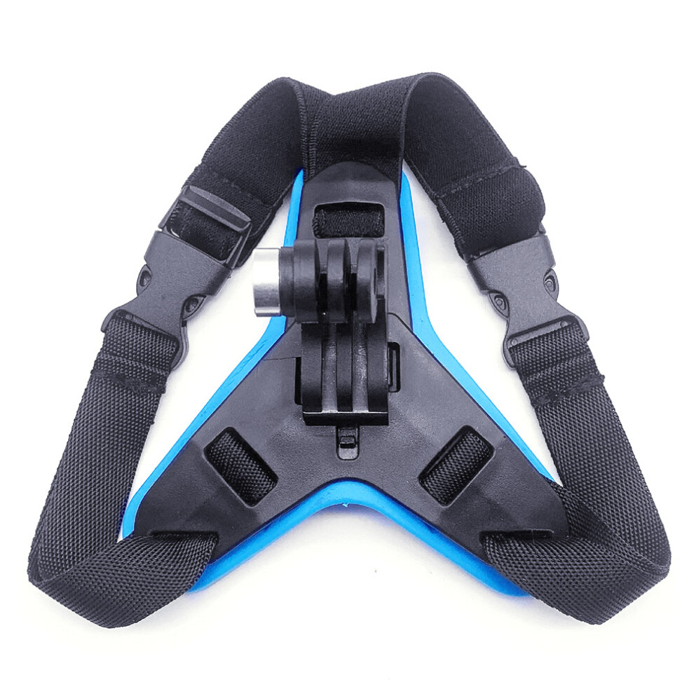 (Blue) Gr19 Motorcycle Helmet Mount Chin Bracket For Gopro Hero / Insta360 / Sjcam Action Cameras Blue 6914280827629