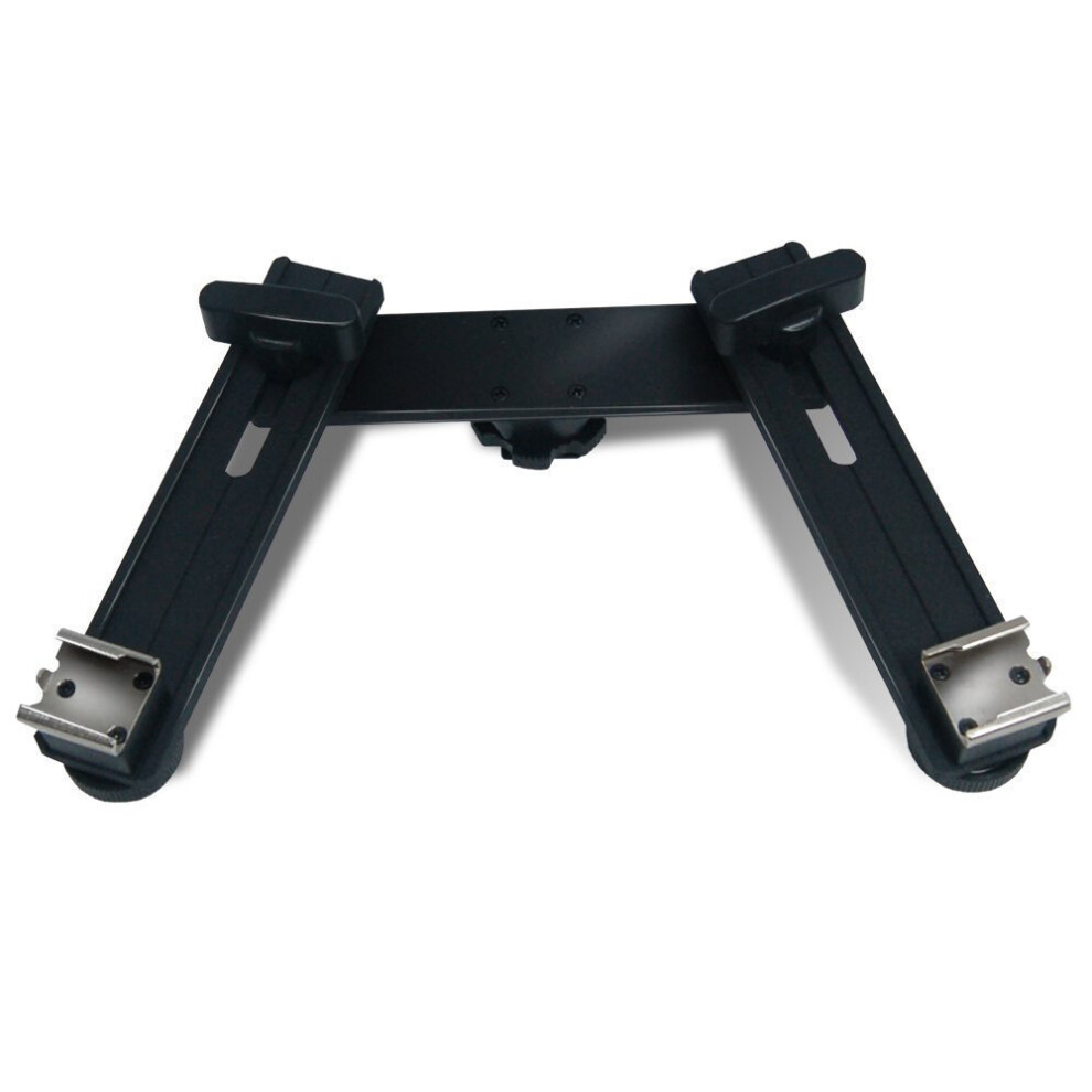 E019 Dual Hot Shoe Extension Bar Mount Led Fill / Flash Bracket Camera Accessories Light 6914285622137