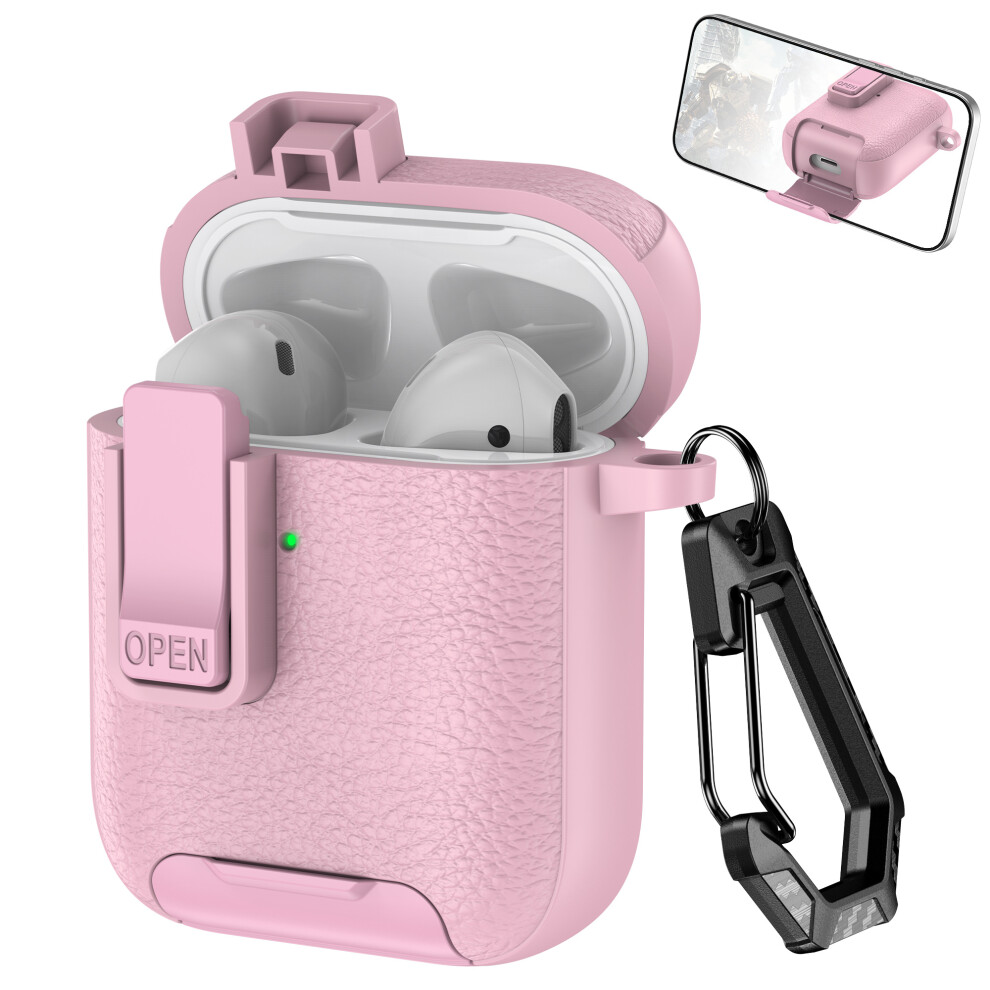 (Pink) Earphone Cover For Apple Airpods With Wireless Charging Case (2019) / Airpods With Charging Case (2019) / (2016) Pink 6914289330670