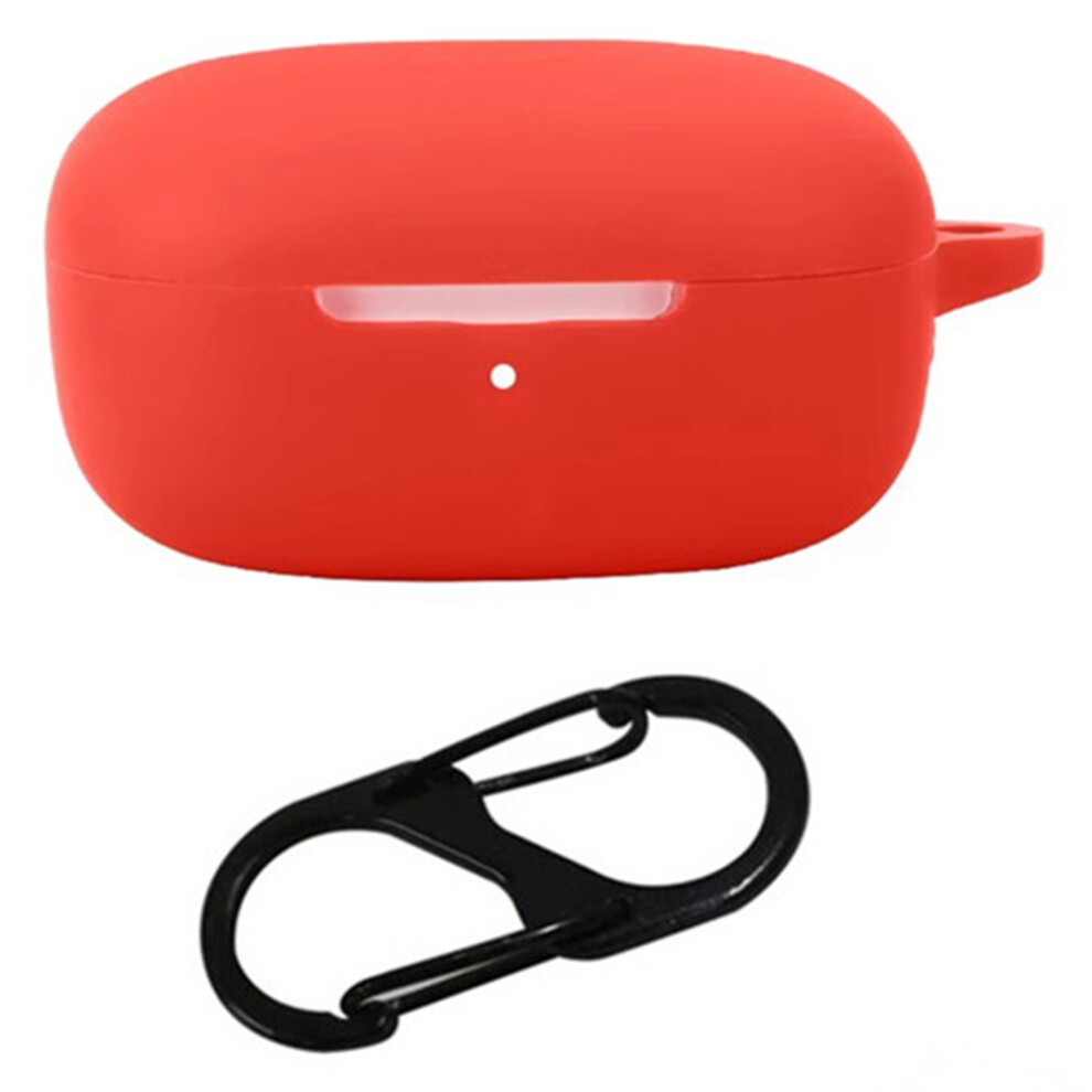 (Red) For Xiaomi Mi Buds Se Silicone Case With Anti Lost Buckle Bluetooth-Compatible Earphones Protective Cover Red 6914284821791
