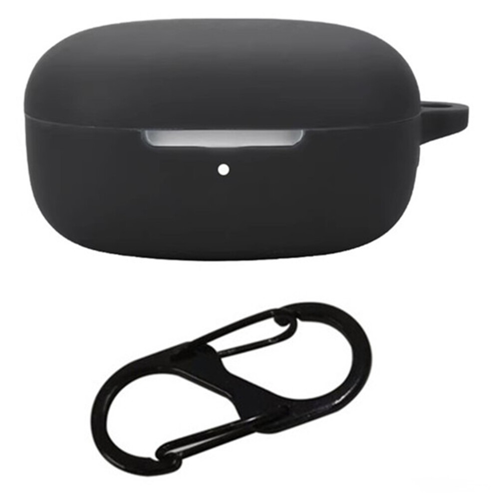 (Black) For Xiaomi Redmi Buds Se Silicone Case With Anti Lost Buckle Bluetooth-Compatible Earphones Protective Cover Black 6914288218641