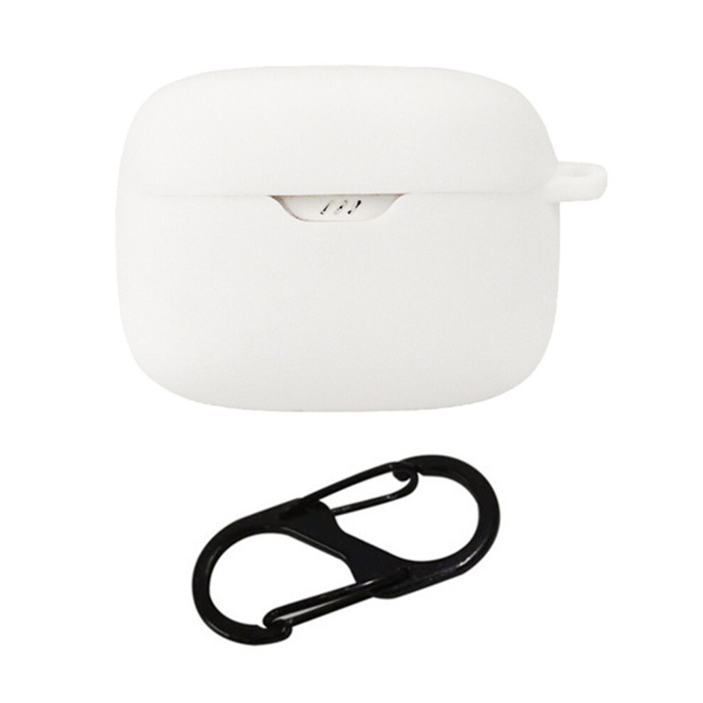 (White) For Jbl Tune 245Nc Silicone Case With Anti Lost Buckle Bluetooth-Compatible Earphones Protective Cover White 6914289130126