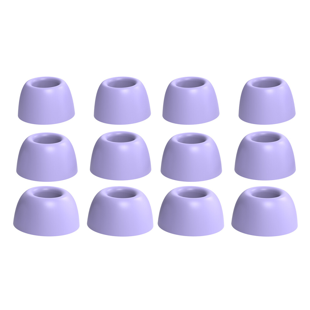 (Purple) PT168-B2 6 Pairs For Samsung Galaxy Buds2 Pro Silicone Ear Tips Replacement Earphone Caps, Size: S + M + L