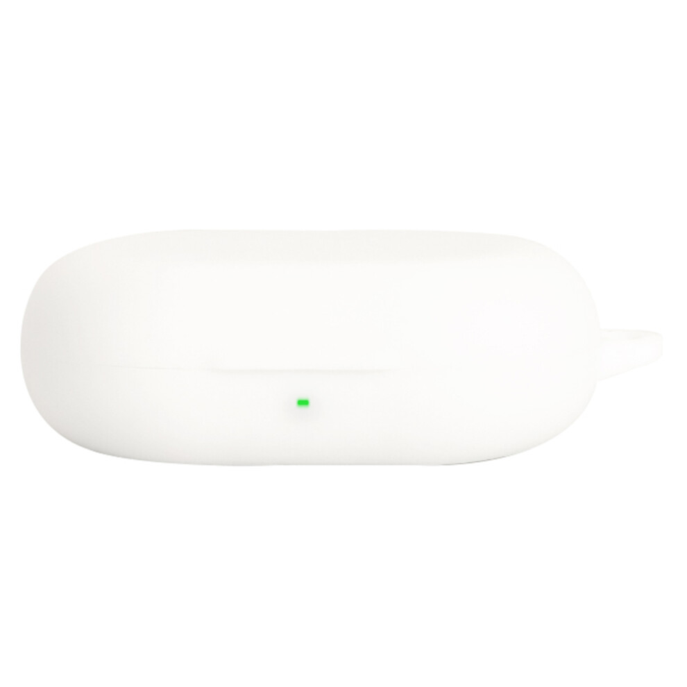 (White) For Soundpeats Chasers Protective Case Bluetooth-Compatible Earbuds Silicone Cover With Hook White 6914288189828