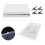 1 x 3m / White Photography Backdrop Set with 4 Clips Polyester Background Screen for Studio / Live Streaming 2