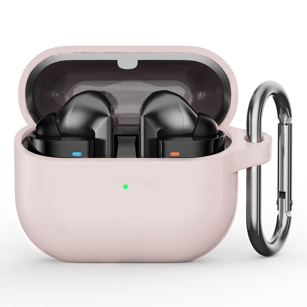 (Light ) For Samsung Galaxy Buds3 Pro Silicone Case Earbuds Protective Cover With Carabiner Pink 6914289469080