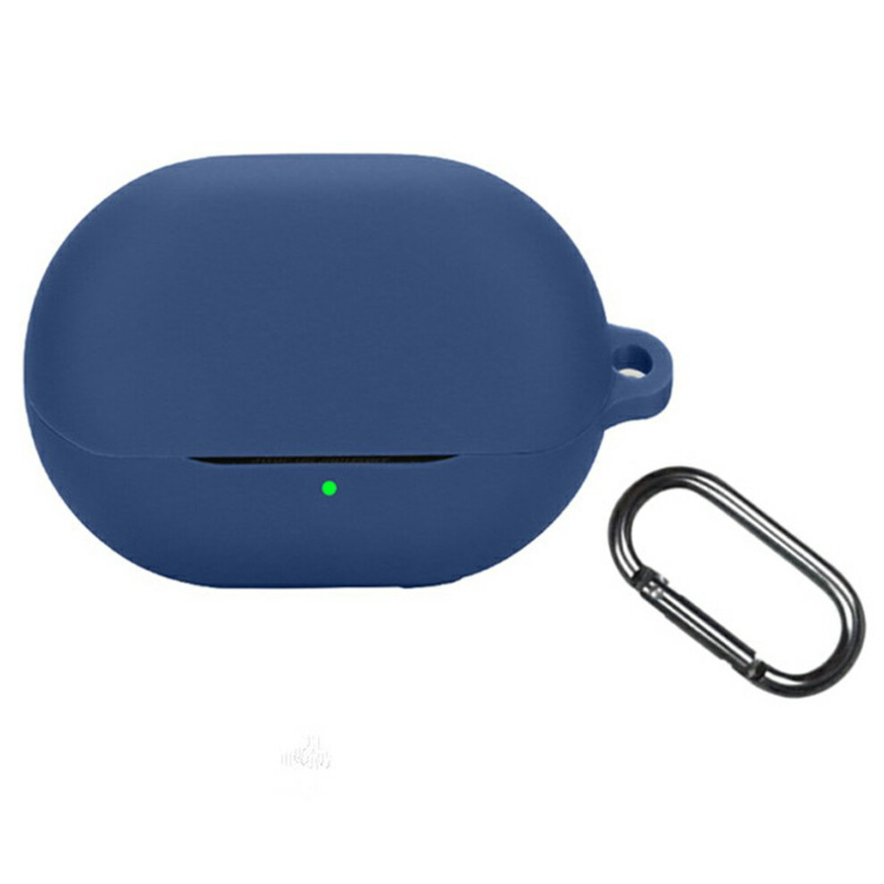 ( Blue) For Soundpeats Air5 Pro Silicone Case With Anti Lost Buckle Bluetooth-Compatible Earphones Protective Cover Dark/Blue 6914284495305
