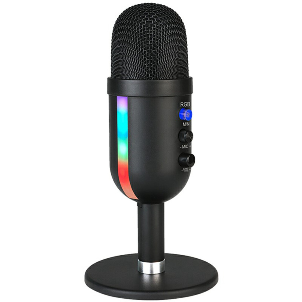 Mu2000 Condenser Microphone With Rgb Professional Desktop Cardioid Mic For Pc / Mac / Ps5 Light 6914289216226
