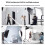 2 x 1.5m White Photography Backdrop Set with 4 Clips Polyester Background Screen for Studio / Live Streaming 3