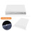 2 x 1.5m White Photography Backdrop Set with 4 Clips Polyester Background Screen for Studio / Live Streaming 2
