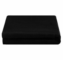 (Black) 2 x 3m Photography Backdrop Photo Studio Backdrop 120g Polyester Shoot Background with Clamps