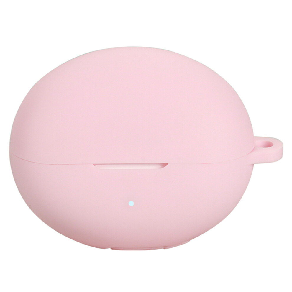 (Pink) For Honor Earbuds 4I Silicone Case Wireless Earphones Protective Cover With Anti-Lost Buckle Pink 6914281387214