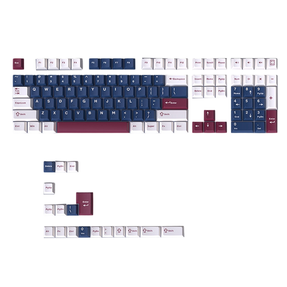 For Mechanical Keyboards 126 Double Shot Pbt Cherry Mx Keycaps 4853286951353