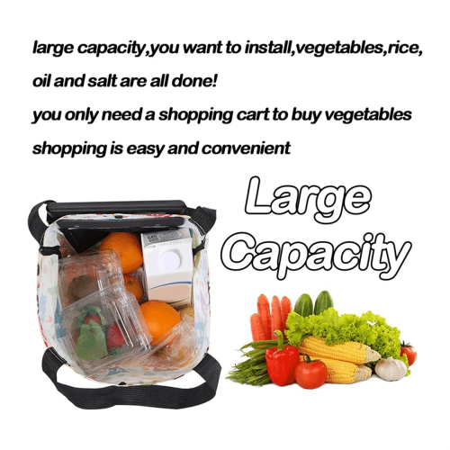 Small Fold Shopping Cart,Shopping Cart with Wheels,Folding Bag 1