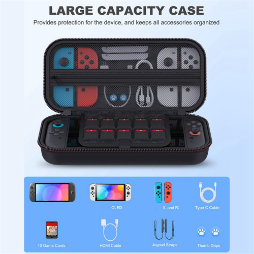Carrying Case for Switch 2 Travel Case Protective Hard Shell 1