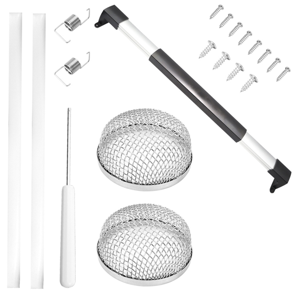 Rv Screen Door Crossbar Handle+Rv Furnace Vent Screen Kit 4853286950677