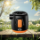 Pompa d'aria portatile 3600mAh, mini gonfiatore ricaricabile 6