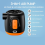 Pompa d'aria portatile 3600mAh, mini gonfiatore ricaricabile 5