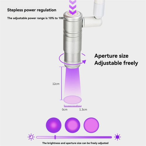 Lampada da terra per ciglia a collo d'oca con colla UV per ciglia 2