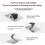 Foldable Projector Stand Desk, Wall and Ceiling Mount Bracket Black 2