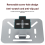 Foldable Projector Stand Desk, Wall and Ceiling Mount Bracket Silver 4