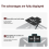 Foldable Projector Stand Desk, Wall and Ceiling Mount Bracket Black 3