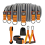 300LBS High Strength Resistance Bands Training Set Orange 1