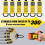 300LBS High Strength Resistance Bands Training Set Yellow 2