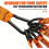300LBS High Strength Resistance Bands Training Set Orange 3