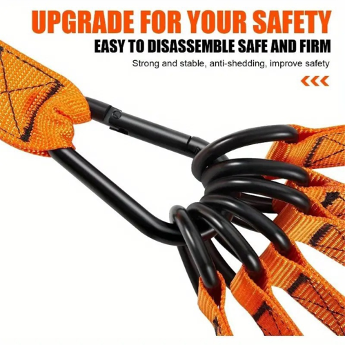 300LBS High Strength Resistance Bands Training Set Orange 2