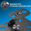Projector Stand Desk Wall Ceiling Mount Thread 360 Rotation Silver 2
