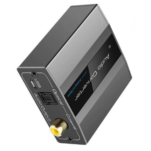 Analog to Digital Converter with Optical Cable Toslink Adapter 1