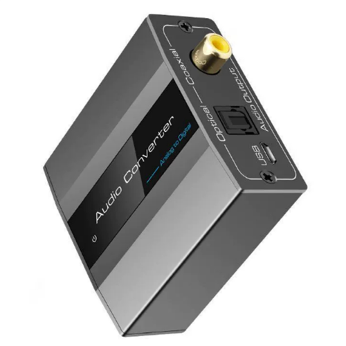 Analog to Digital Converter with Optical Cable Toslink Adapter 2